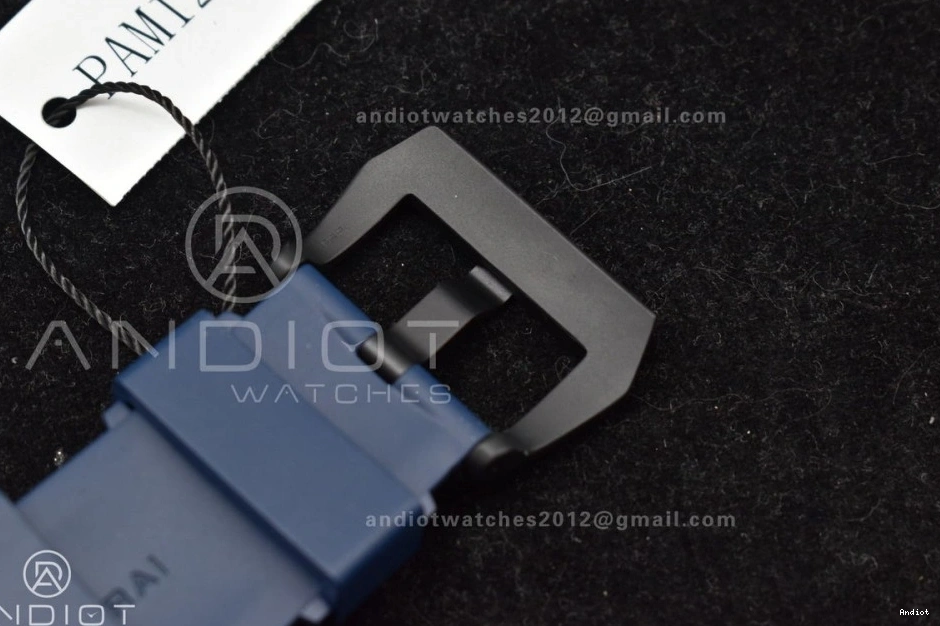 1:1 Blue PAM1232 on Rubber P900 Blue Edition W Best Dial Carbotech SBF Strap 1203